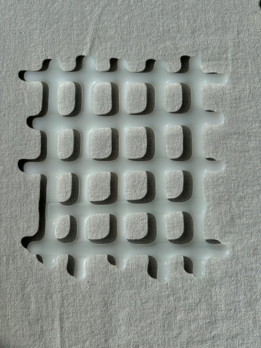 Onderzetter van glas - wit