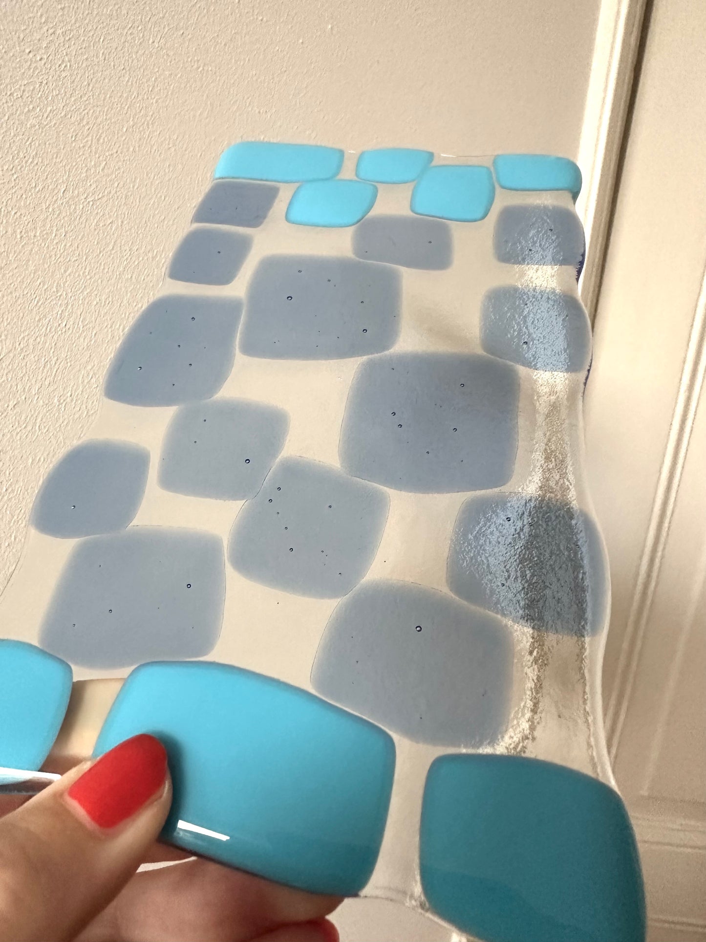 Borrelplank lichtblauw