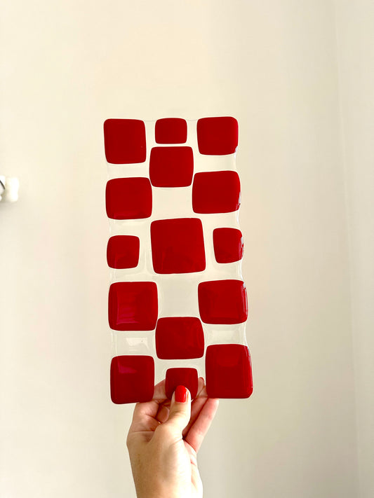 Borrelplank blocks rood